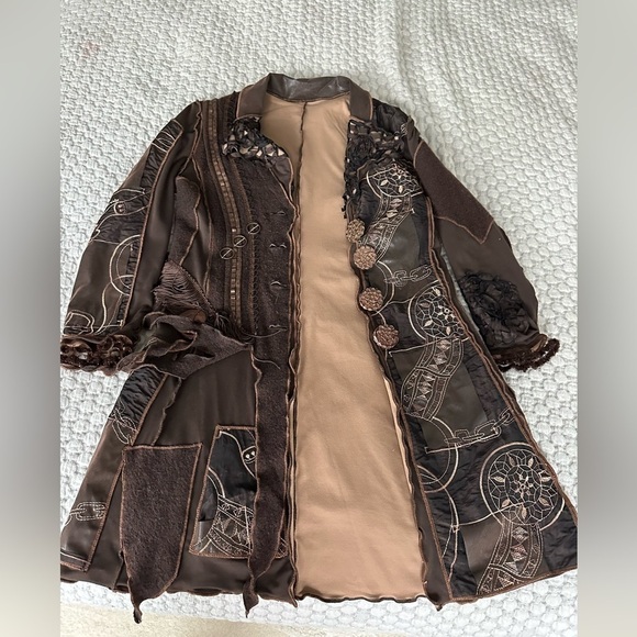 Custom made, Carrie Me Couture, Coat, Intricate Designs Throughout, Size S - Picture 9 of 12